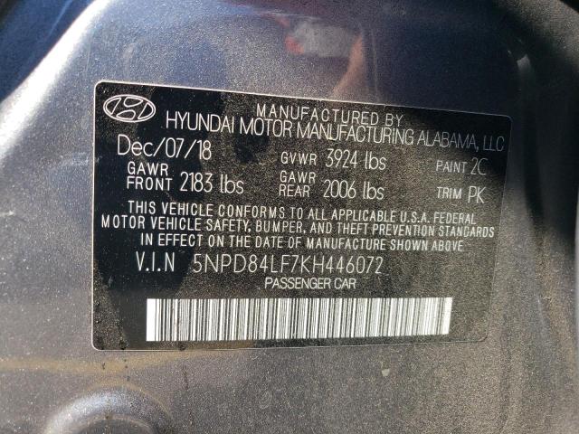 Photo 11 VIN: 5NPD84LF7KH446072 - HYUNDAI ELANTRA SE 