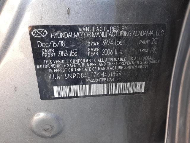 Photo 11 VIN: 5NPD84LF7KH451899 - HYUNDAI ELANTRA 