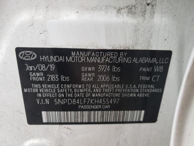 Photo 11 VIN: 5NPD84LF7KH455497 - HYUNDAI ELANTRA 