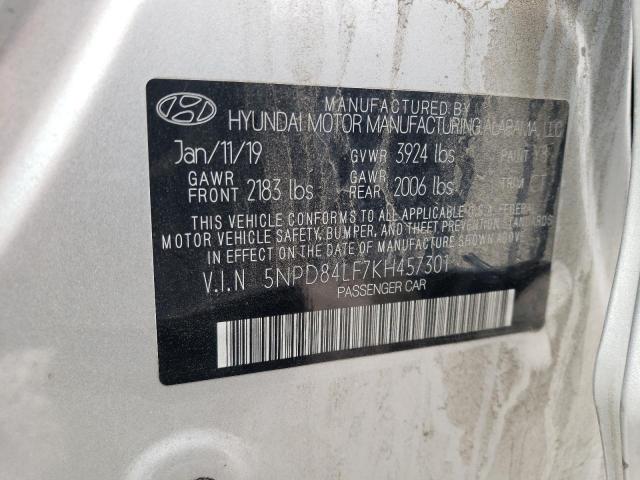 Photo 12 VIN: 5NPD84LF7KH457301 - HYUNDAI ELANTRA 