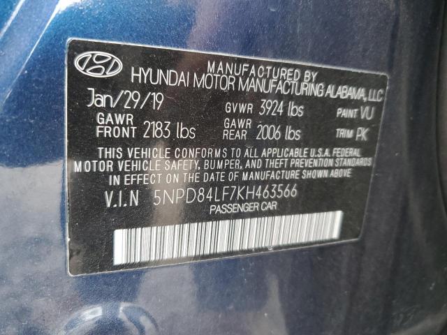 Photo 12 VIN: 5NPD84LF7KH463566 - HYUNDAI ELANTRA SE 