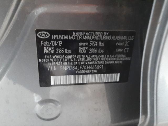 Photo 9 VIN: 5NPD84LF7KH465091 - HYUNDAI ELANTRA SE 