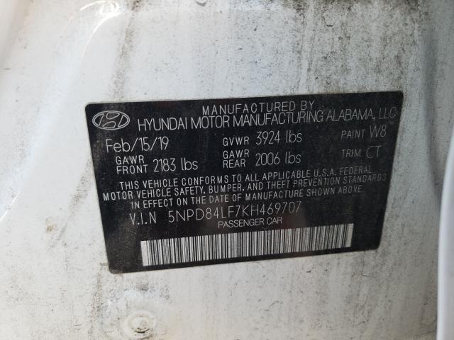 Photo 9 VIN: 5NPD84LF7KH469707 - HYUNDAI ELANTRA SE 