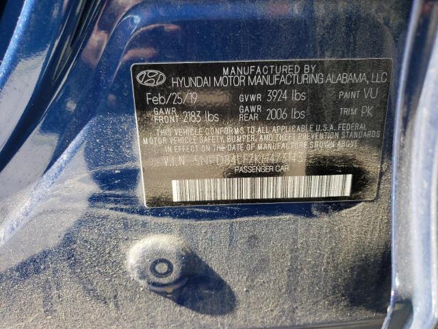 Photo 11 VIN: 5NPD84LF7KH473143 - HYUNDAI ELANTRA SE 