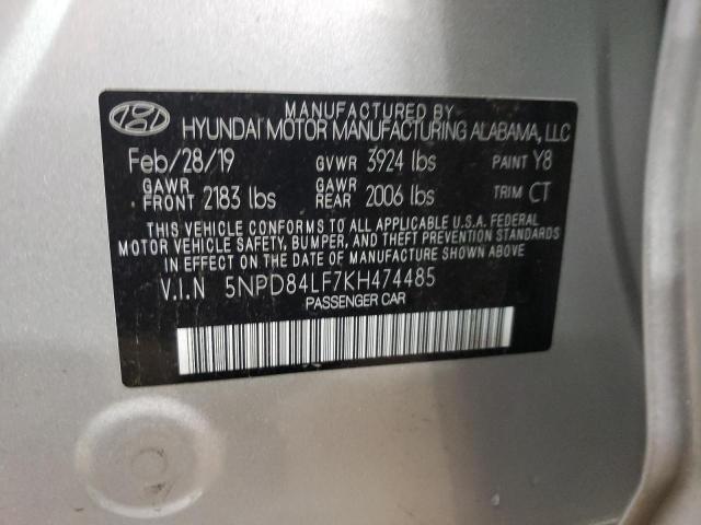 Photo 11 VIN: 5NPD84LF7KH474485 - HYUNDAI ELANTRA SE 