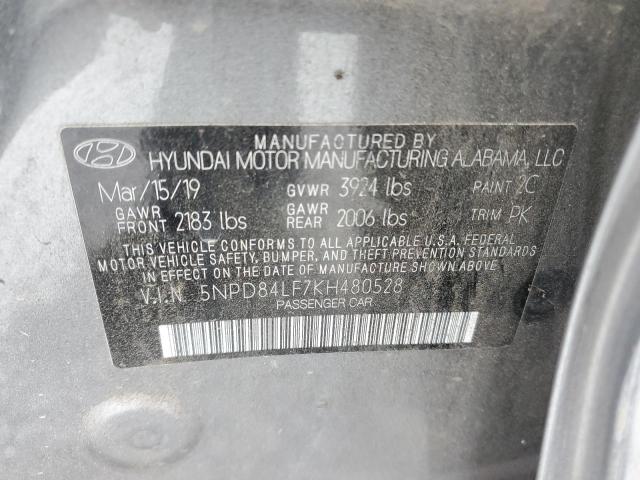 Photo 11 VIN: 5NPD84LF7KH480528 - HYUNDAI ELANTRA 