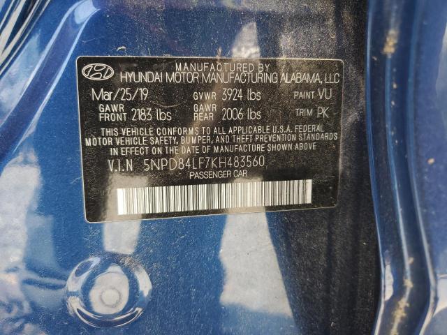 Photo 11 VIN: 5NPD84LF7KH483560 - HYUNDAI ELANTRA 