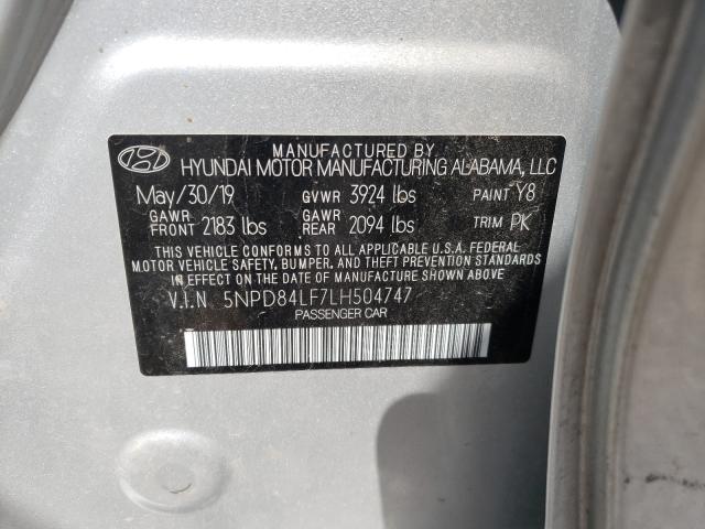 Photo 9 VIN: 5NPD84LF7LH504747 - HYUNDAI ELANTRA SE 