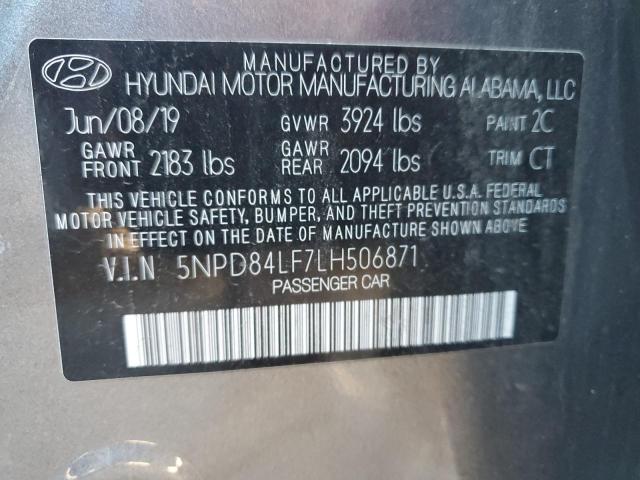 Photo 11 VIN: 5NPD84LF7LH506871 - HYUNDAI ELANTRA 