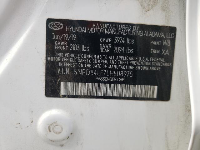 Photo 9 VIN: 5NPD84LF7LH508975 - HYUNDAI ELANTRA SE 