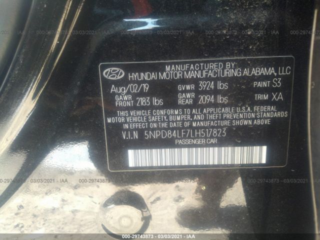 Photo 8 VIN: 5NPD84LF7LH517823 - HYUNDAI ELANTRA 