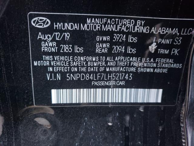 Photo 9 VIN: 5NPD84LF7LH521743 - HYUNDAI ELANTRA SE 