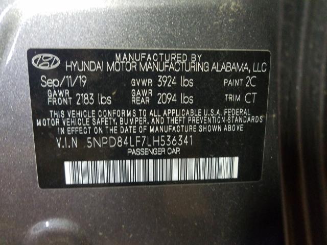 Photo 9 VIN: 5NPD84LF7LH536341 - HYUNDAI ELANTRA SE 