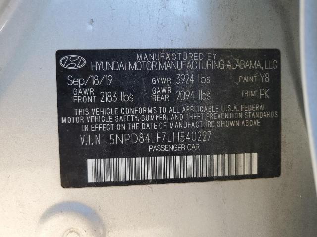 Photo 11 VIN: 5NPD84LF7LH540227 - HYUNDAI ELANTRA SE 