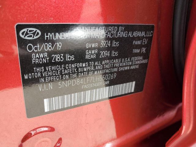 Photo 11 VIN: 5NPD84LF7LH550269 - HYUNDAI ELANTRA SE 