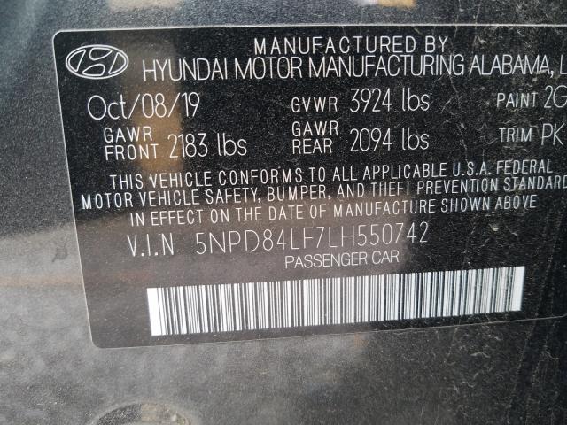 Photo 9 VIN: 5NPD84LF7LH550742 - HYUNDAI ELANTRA SE 