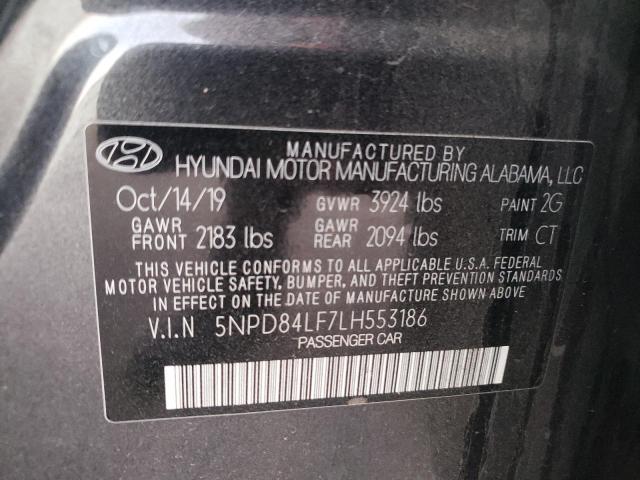 Photo 9 VIN: 5NPD84LF7LH553186 - HYUNDAI ELANTRA SE 