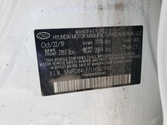 Photo 12 VIN: 5NPD84LF7LH557948 - HYUNDAI ELANTRA 