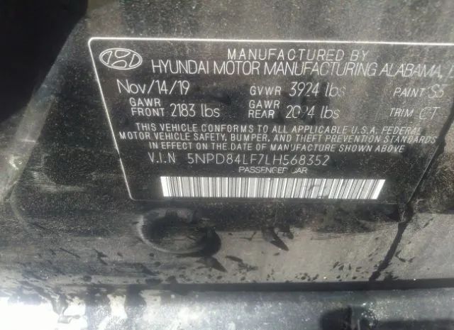 Photo 8 VIN: 5NPD84LF7LH568352 - HYUNDAI ELANTRA 