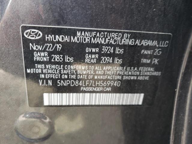 Photo 11 VIN: 5NPD84LF7LH569940 - HYUNDAI ELANTRA 