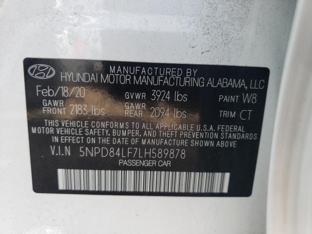 Photo 9 VIN: 5NPD84LF7LH589878 - HYUNDAI ELANTRA SE 