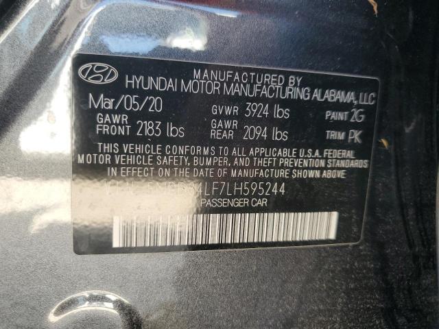 Photo 12 VIN: 5NPD84LF7LH595244 - HYUNDAI ELANTRA SE 