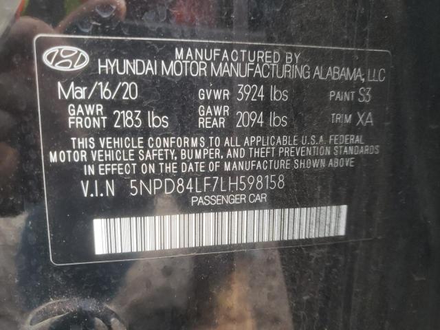 Photo 11 VIN: 5NPD84LF7LH598158 - HYUNDAI ELANTRA 