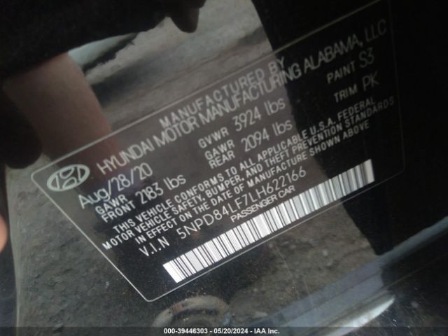 Photo 8 VIN: 5NPD84LF7LH622166 - HYUNDAI ELANTRA 