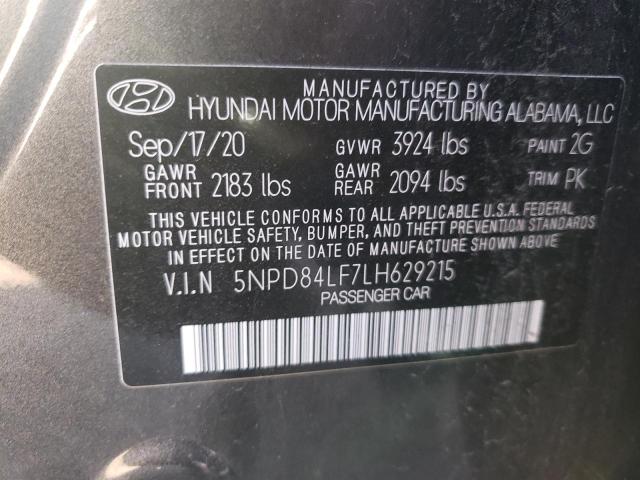 Photo 11 VIN: 5NPD84LF7LH629215 - HYUNDAI ELANTRA SE 