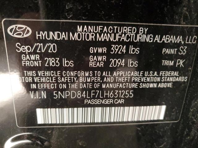 Photo 12 VIN: 5NPD84LF7LH631255 - HYUNDAI ELANTRA SE 