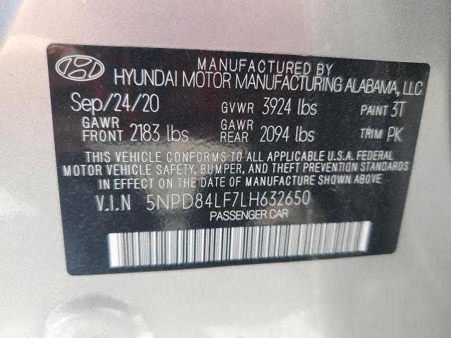 Photo 11 VIN: 5NPD84LF7LH632650 - HYUNDAI ELANTRA 