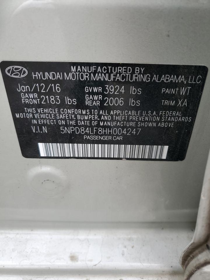 Photo 12 VIN: 5NPD84LF8HH004247 - HYUNDAI ELANTRA 