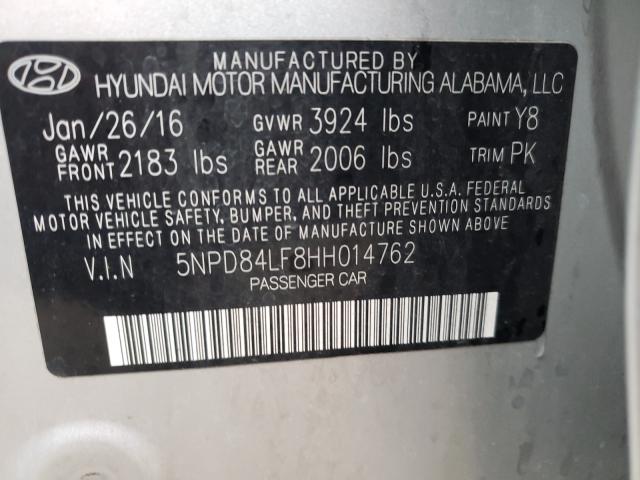 Photo 9 VIN: 5NPD84LF8HH014762 - HYUNDAI ELANTRA SE 