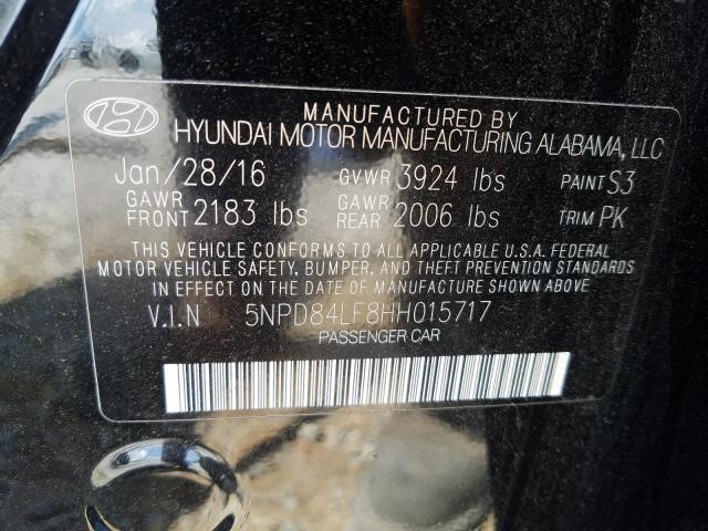 Photo 9 VIN: 5NPD84LF8HH015717 - HYUNDAI ELANTRA SE 