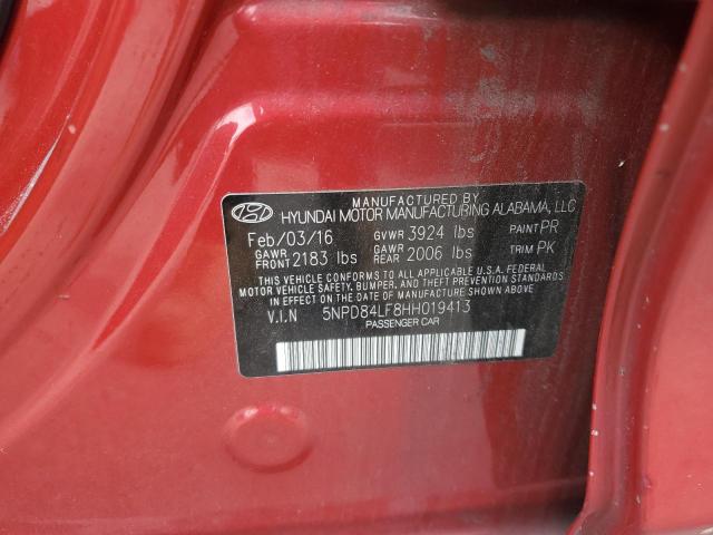 Photo 11 VIN: 5NPD84LF8HH019413 - HYUNDAI ELANTRA SE 