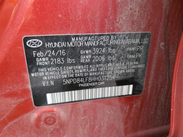 Photo 11 VIN: 5NPD84LF8HH031254 - HYUNDAI ELANTRA SE 