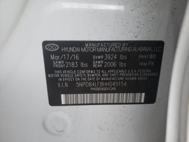 Photo 9 VIN: 5NPD84LF8HH045154 - HYUNDAI ELANTRA SE 