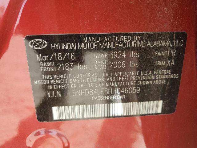 Photo 12 VIN: 5NPD84LF8HH046059 - HYUNDAI ELANTRA SE 