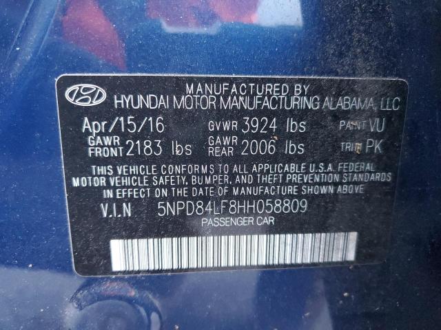 Photo 9 VIN: 5NPD84LF8HH058809 - HYUNDAI ELANTRA SE 