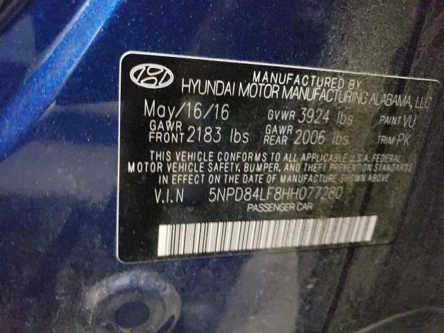 Photo 9 VIN: 5NPD84LF8HH077280 - HYUNDAI ELANTRA SE 