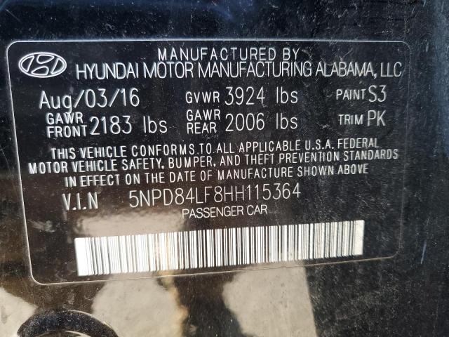 Photo 11 VIN: 5NPD84LF8HH115364 - HYUNDAI ELANTRA 