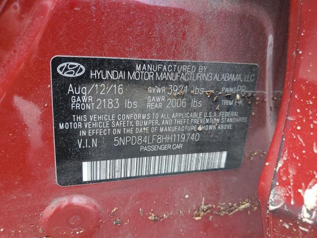 Photo 11 VIN: 5NPD84LF8HH119740 - HYUNDAI ELANTRA SE 