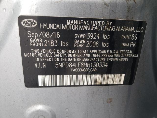 Photo 9 VIN: 5NPD84LF8HH130334 - HYUNDAI ELANTRA SE 