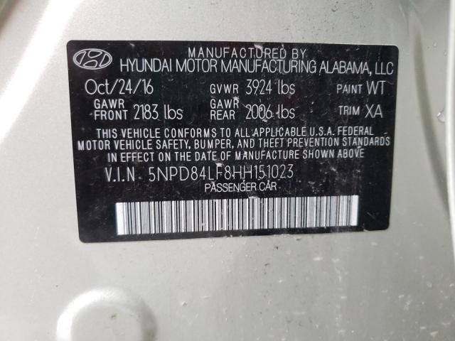 Photo 9 VIN: 5NPD84LF8HH151023 - HYUNDAI ELANTRA SE 