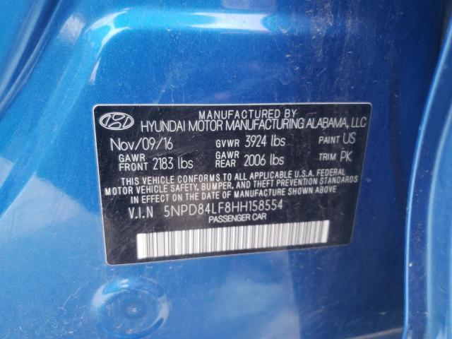 Photo 9 VIN: 5NPD84LF8HH158554 - HYUNDAI ELANTRA SE 