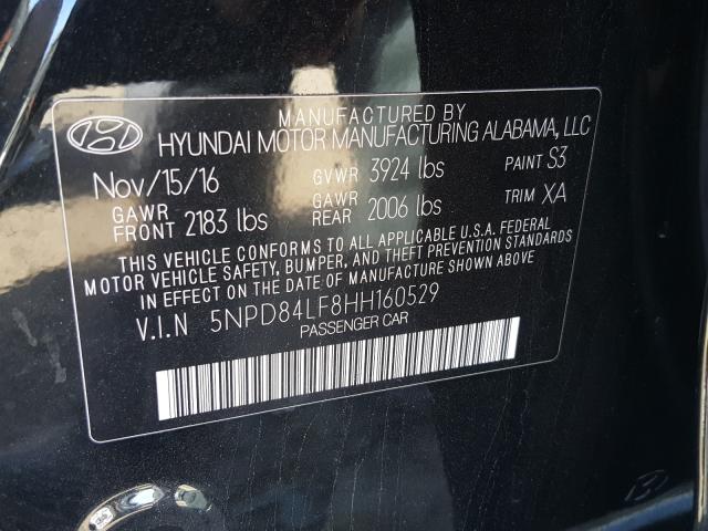 Photo 9 VIN: 5NPD84LF8HH160529 - HYUNDAI ELANTRA SE 