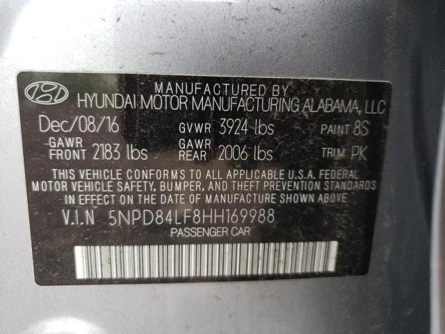 Photo 11 VIN: 5NPD84LF8HH169988 - HYUNDAI ELANTRA SE 