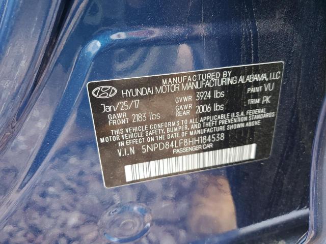 Photo 11 VIN: 5NPD84LF8HH184538 - HYUNDAI ELANTRA 