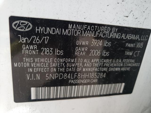 Photo 9 VIN: 5NPD84LF8HH185284 - HYUNDAI ELANTRA SE 