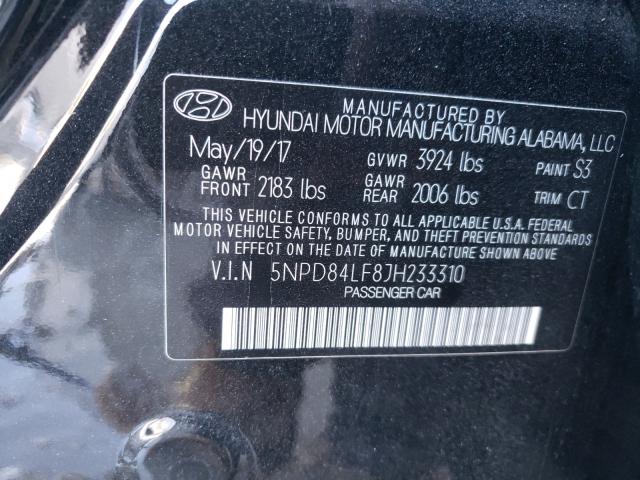 Photo 9 VIN: 5NPD84LF8JH233310 - HYUNDAI ELANTRA 